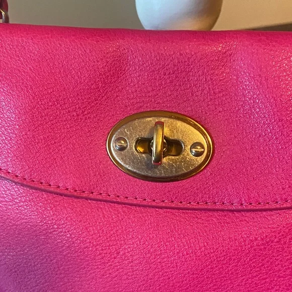 FOSSIL Monica Leather Pink Mini Convertible Crossbody Bag - Picture 3 of 14